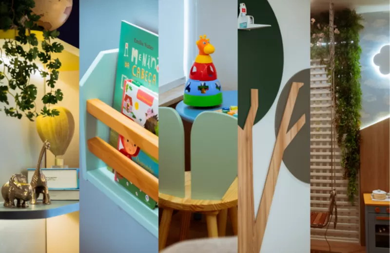 Arquitetura lúdica transforma clínica infantil em espaço de descoberta e acolhimento