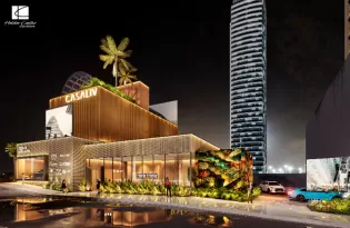 Entre luz e soluções para o clima, fachada da CASALIV apresenta ao público a linguagem contemporânea que atravessa a mostra